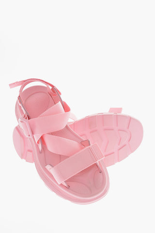 Fabric and Rubber TREAD Sandals with Logoed Buckle