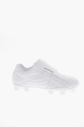 Faux Leather SOCCER Sneakers With Rubber Soles