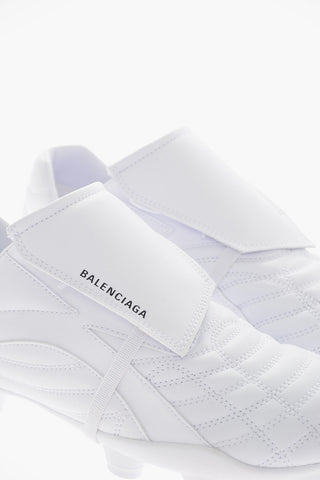 Faux Leather SOCCER Sneakers With Rubber Soles