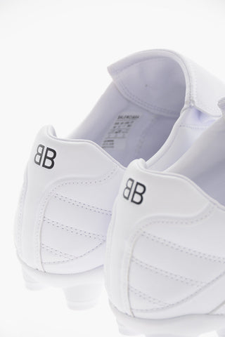 Faux Leather SOCCER Sneakers With Rubber Soles