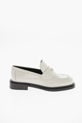 Patent Leather NYX Penny Loafers with Logo Application