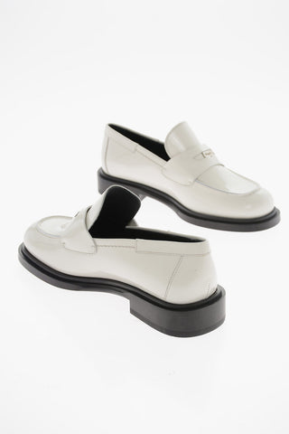 Patent Leather NYX Penny Loafers with Logo Application