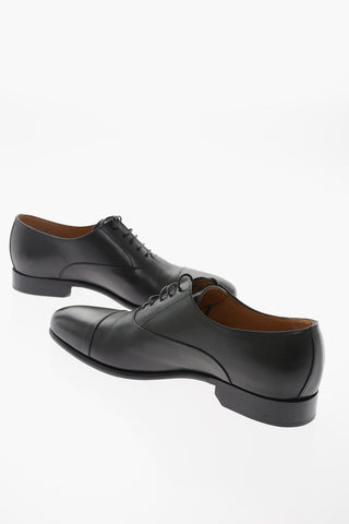 Leather Oxford Shoes With Leather Soles