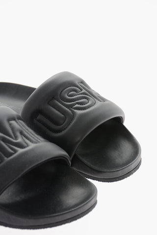 Quilted Leather Sliders