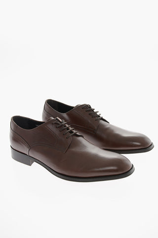 Leather Derby Shoes With Leather Soles