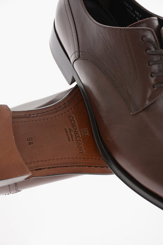 Leather Derby Shoes With Leather Soles