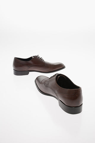 Leather Derby Shoes With Leather Soles