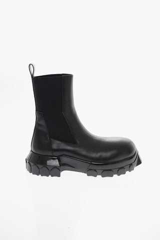 Stivali In Pelle Chelsea TRACTOR Con Suola Platform