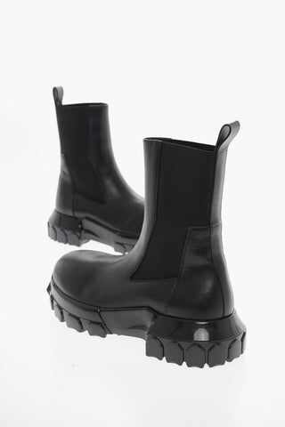 Stivali In Pelle Chelsea TRACTOR Con Suola Platform
