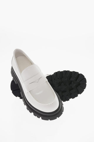 Brushed Calfskin WANDER Loafers with Cut-out Detailing