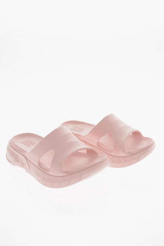 Rubber MARSHMALLOW Slides with Statement Sole