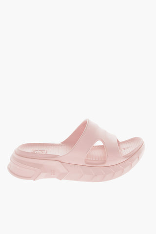 Rubber MARSHMALLOW Slides with Statement Sole