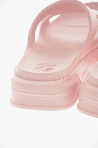 Rubber MARSHMALLOW Slides with Statement Sole