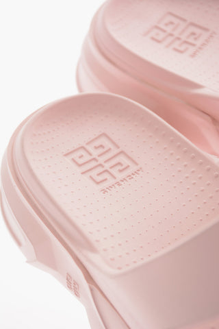 Rubber MARSHMALLOW Slides with Statement Sole
