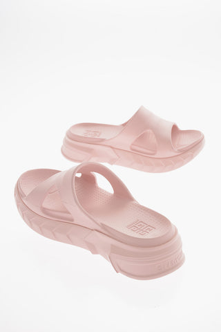 Rubber MARSHMALLOW Slides with Statement Sole