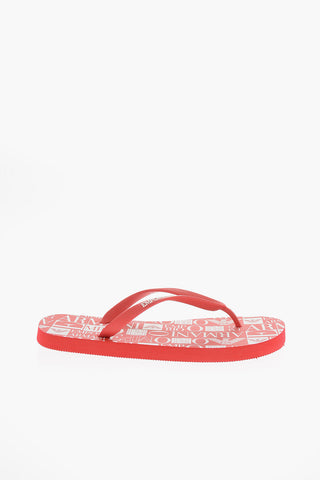 EMPORIO Monogram Motif Tubber Thong Sandals