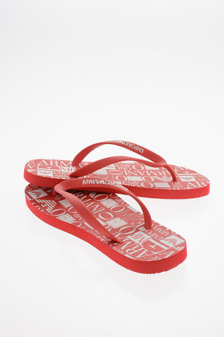 EMPORIO Monogram Motif Tubber Thong Sandals