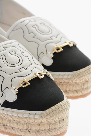 Calfskin GAL Espadrilles with Contrasting GANCINI Embroidery