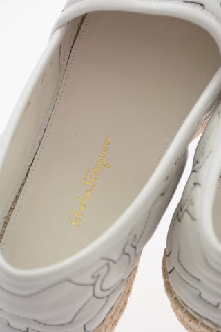 Calfskin GAL Espadrilles with Contrasting GANCINI Embroidery