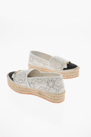 Calfskin GAL Espadrilles with Contrasting GANCINI Embroidery