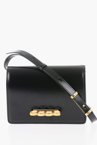 Borsa a Tracolla FOUR RING in Pelle con Hardware Dorati