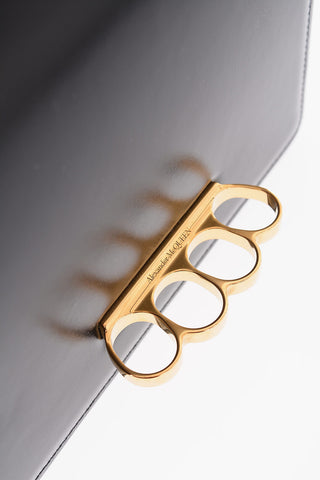 Borsa a Tracolla FOUR RING in Pelle con Hardware Dorati