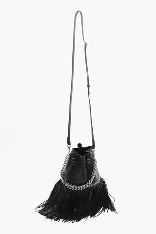 Soft-leather CARNIVAL FRINGE Bucket Bag with Stud-embellishment