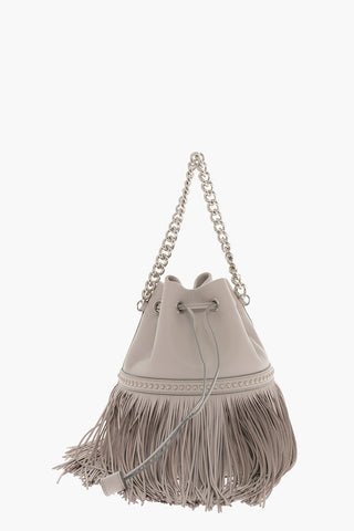 Soft-leather CARNIVAL FRINGE Bucket Bag with Stud-embellishment