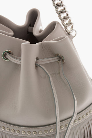 Soft-leather CARNIVAL FRINGE Bucket Bag with Stud-embellishment