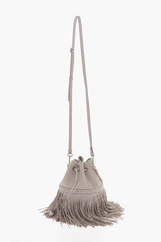 Soft-leather CARNIVAL FRINGE Bucket Bag with Stud-embellishment
