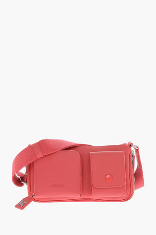 Grained-leather KOMPACT Crossbody Bag with Monogram Detailing
