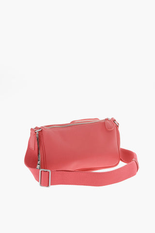 Grained-leather KOMPACT Crossbody Bag with Monogram Detailing