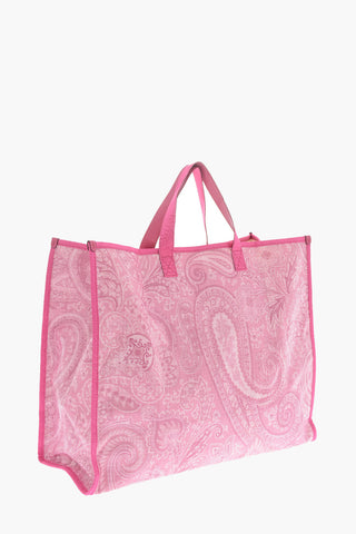 Borsa Tote GLOBE TROTTER in Nylon con Stampa Paisley