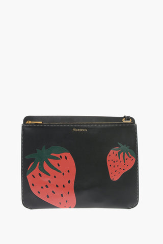 RESORT Leather Pouch with STRAWBERRY Print
