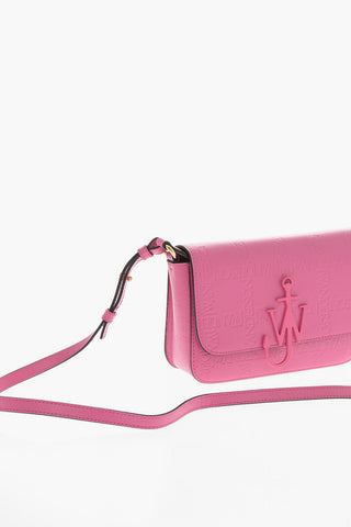 Leaher ANCHOR Shoulder Bag with Embossed Monogram