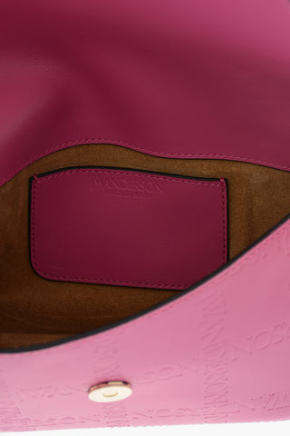 Leaher ANCHOR Shoulder Bag with Embossed Monogram