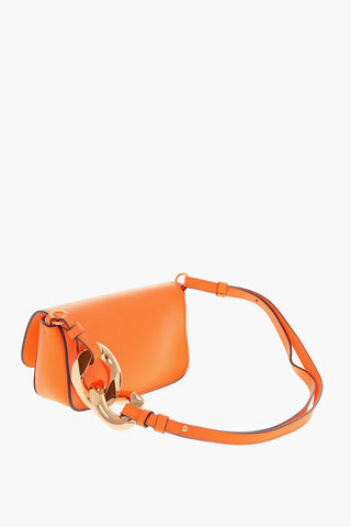 Neon-leather CHAIN ANCHOR Baguette Bag