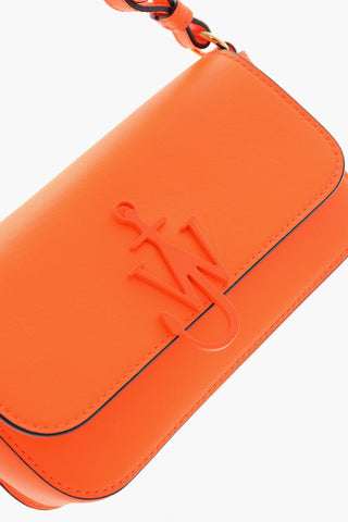 Neon-leather CHAIN ANCHOR Baguette Bag