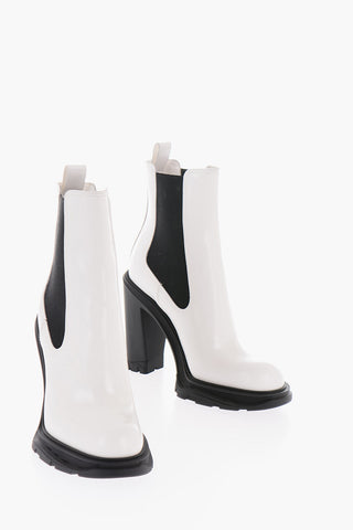 Stivaletti Chelsea SHINY LIQUID in Pelle Spazzolata 10cm
