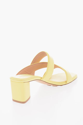 Squared Heel Leather VIENNA Sandals 6cm