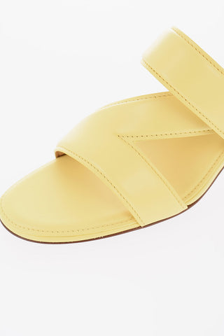 Squared Heel Leather VIENNA Sandals 6cm