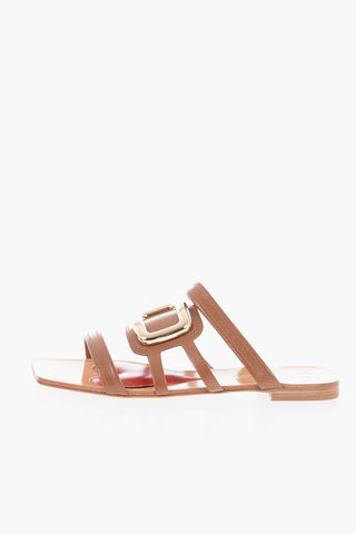 Golden Buckle GLADIATOR Flat Sandals