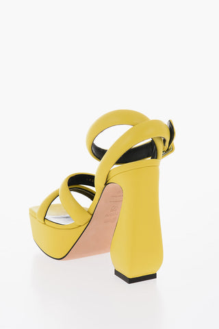 SI Ankle Strap Nappa Platform Sandals 13cm