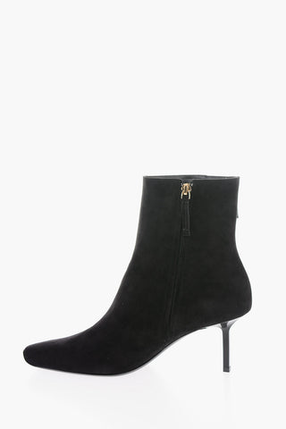 Stivaletti in Suede CHOC con Maxi Fibbia 6cm