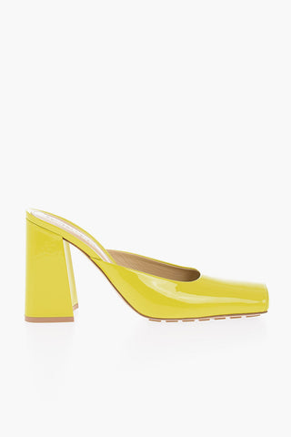 Mules in Vernice SUPERGLOSS con Punta Quadrata 10cm