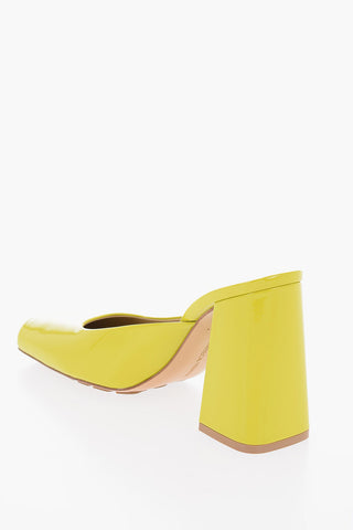 Mules in Vernice SUPERGLOSS con Punta Quadrata 10cm