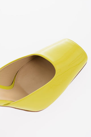 Mules in Vernice SUPERGLOSS con Punta Quadrata 10cm