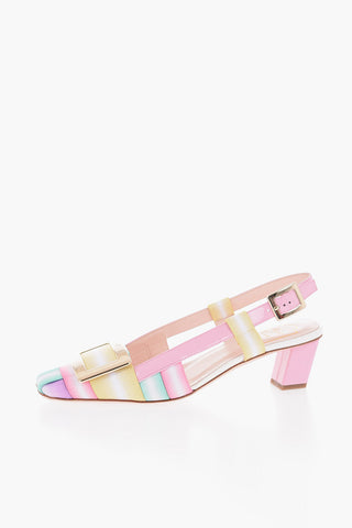 Decollètè Chanel BRAID in Tessuto e Vernice 5cm
