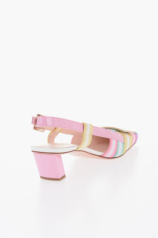 Decollètè Chanel BRAID in Tessuto e Vernice 5cm