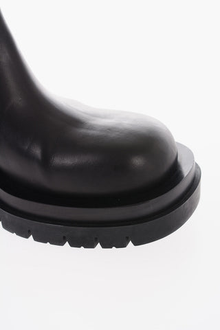 Stivaletti Chelsea in Pelle con Suola Statement 7cm